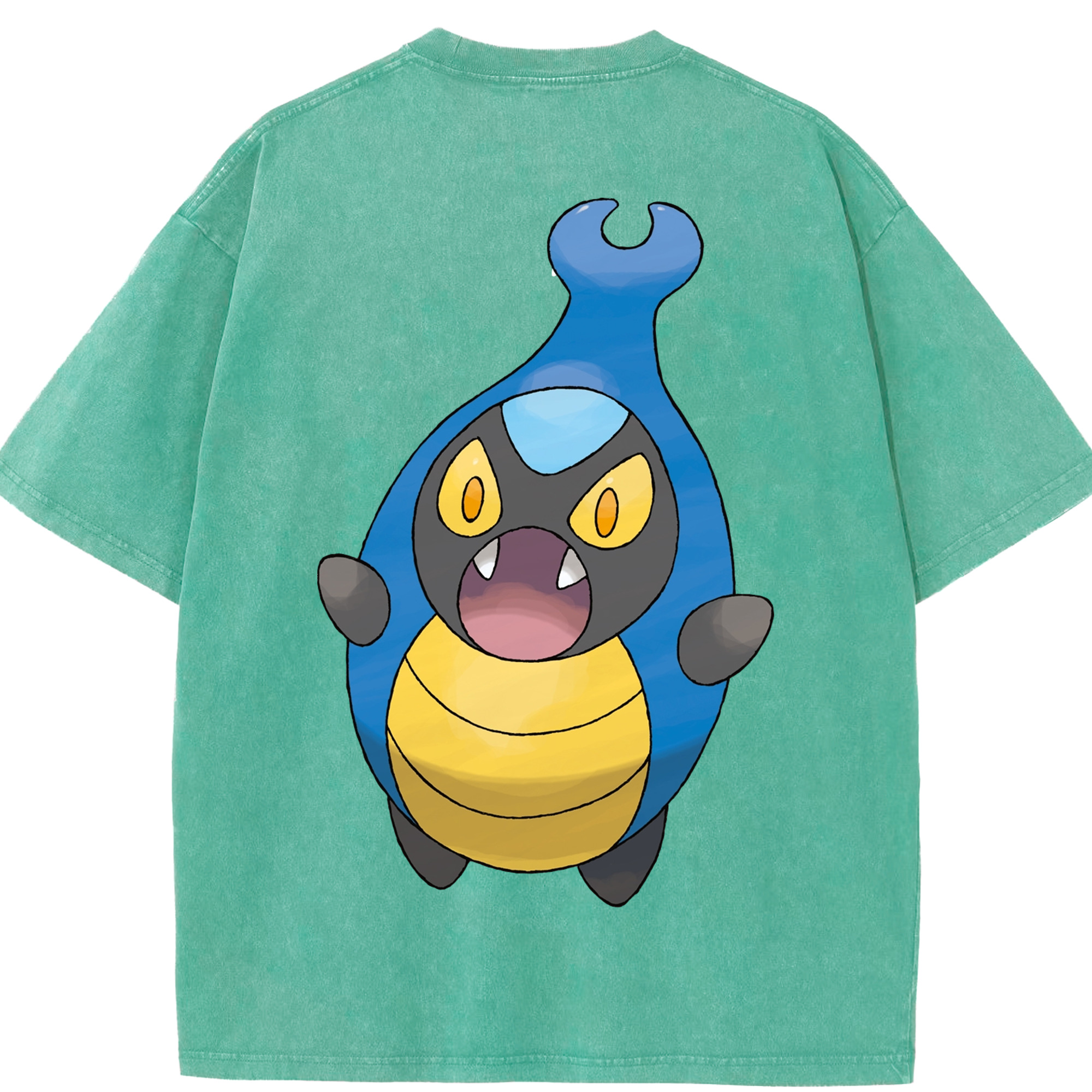 （画像用） ポケットモンスター Pokémon 綿100% ヴィンテージ風 半袖Tシャツ（背面プリント）